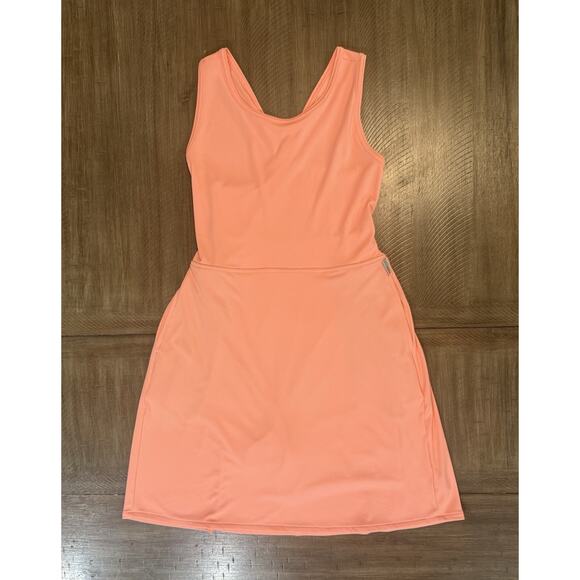 Columbia PFG Orange Total Dress Built In Shorts UPF 50 Cross Back Size Medium - Picture 16 of 16